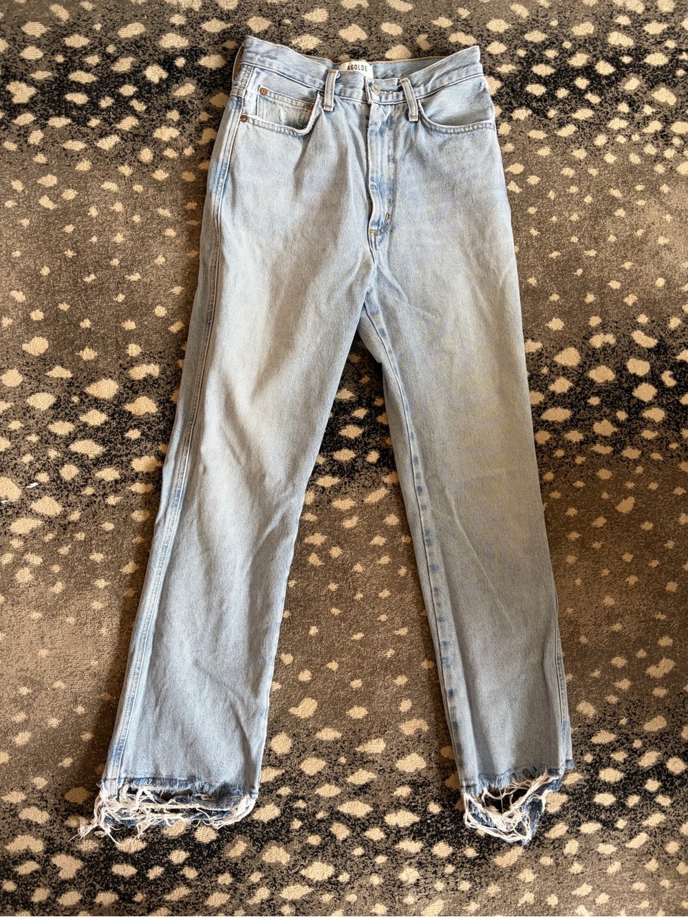 Agolde 90s Pinch Waist High Rise Straight Leg Jeans 26 - Picture 6 of 11